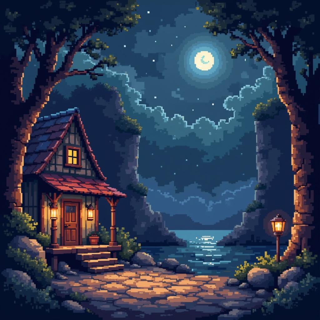 ragnarok online theme, darkblue/brown colors, exploration, positve, fantasy theme