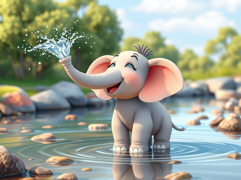 a-cheerful-baby-elephant-spraying-water-qhv3225qxc