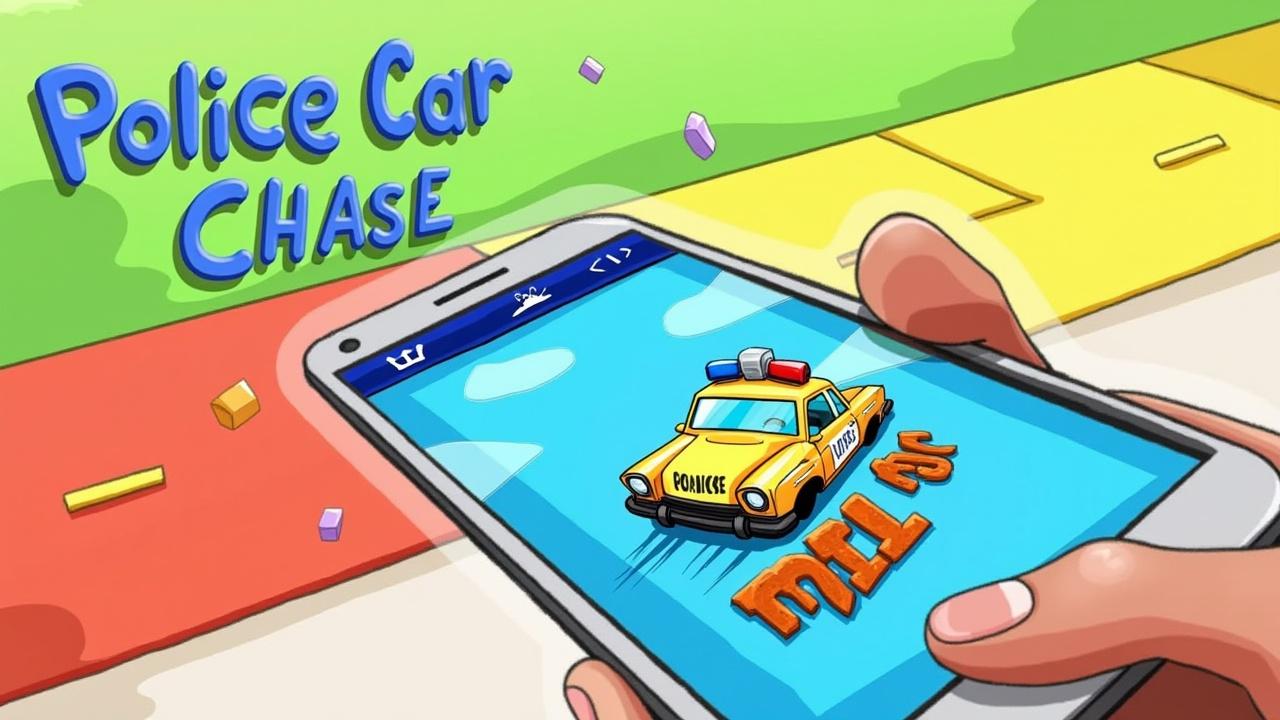 a police car driving simulator on android made for kids 