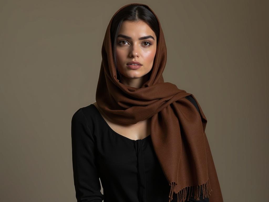 a-woman-in-a-black-dress-and-a-brown-ol3xgzo7vj