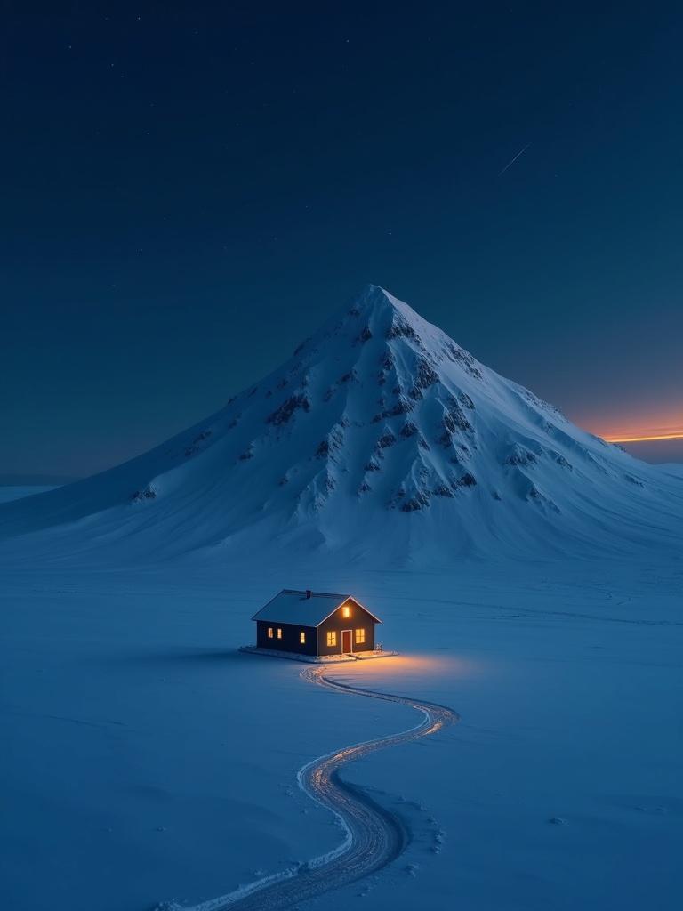 the-image-depicts-a-solitary-house-glowing-warmly-dkpgk63p9r