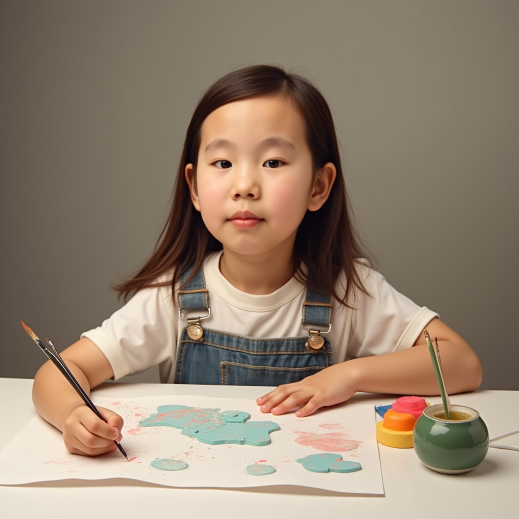 Make this child an adult artist