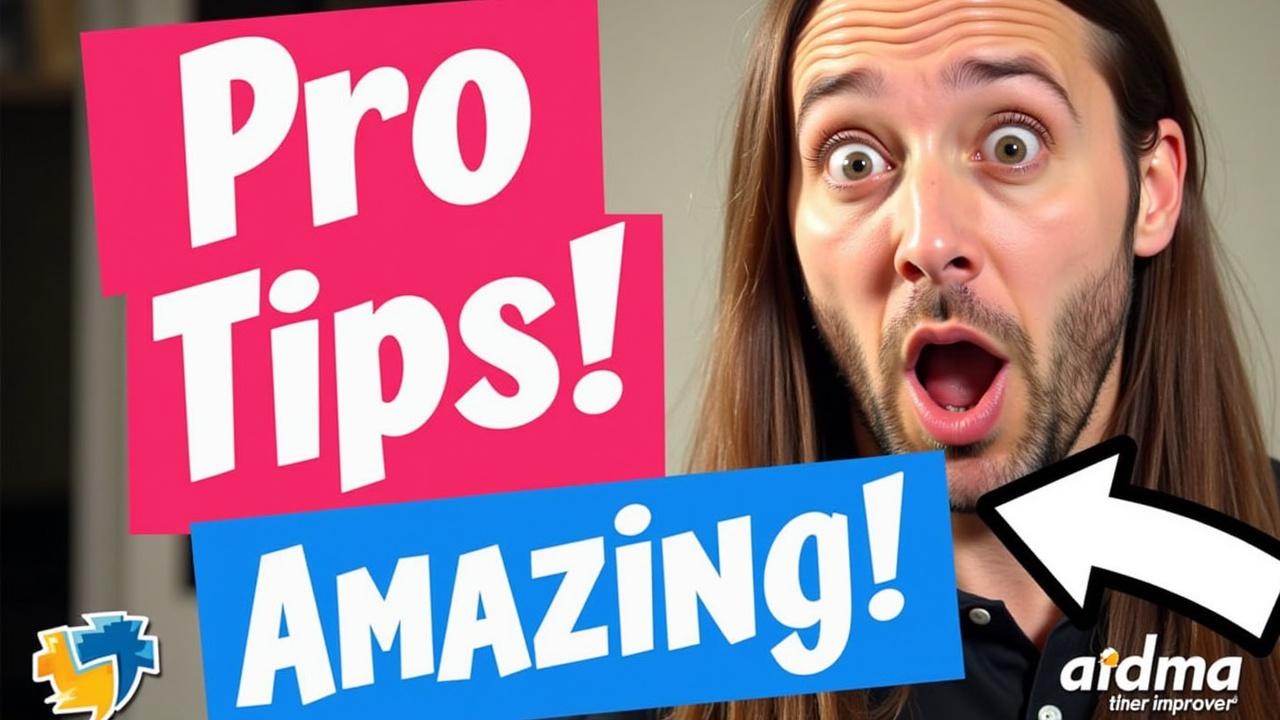 1. Main Visual Elements

Sharp, high-contrast background image – could be an expressive portrait, a meaningful screenshot, or a visual related to the topic.

Vivid colors – avoid dull tones; use a bright or high-contrast background to make text pop.

Strong expressions – surprised face, big smile, or gaze pointing toward the main element to draw attention.


2. Short and Readable Text

3–5 words max so it’s clear even on mobile screens.

Bold, sans-serif font (Arial Black, Impact, etc.) with outline or shadow for separation from the background.

Direct message – use strong keywords (“Amazing!”, “Full Guide”, “Pro Tips”).


3. Dynamic Composition

Separate subject and text into different areas to avoid visual clutter.

Arrows, circles, or highlights to point at the key element.

Depth with slight background blur or strong contrast between elements.


4. Brand Consistency

Always use the same color palette, font style, and logo placement so viewers instantly recognize your channel.