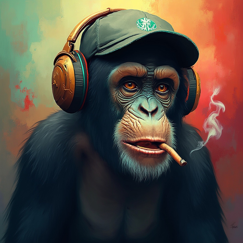 the-image-shows-an-old-chimpanzee-with-a-4lg6sgj9n