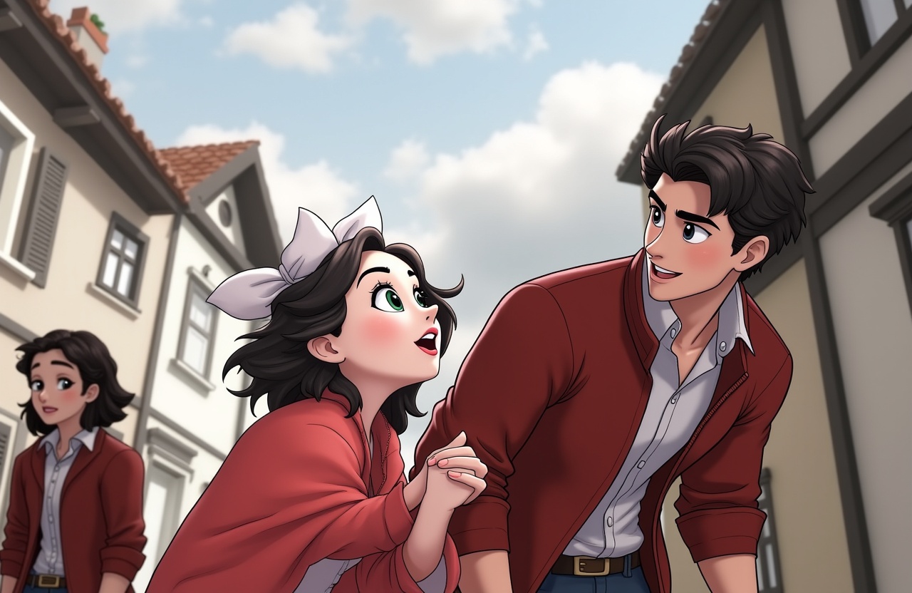 a disney pixar style