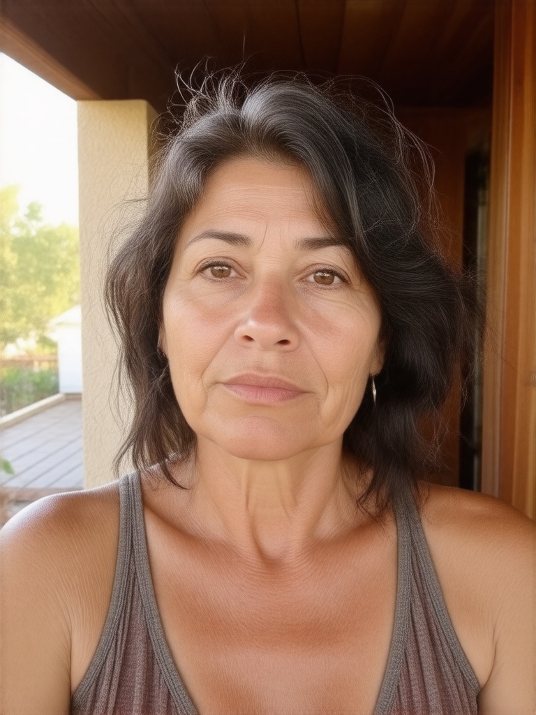 selfie-de-una-mujer-morena-mexicana-de-ukx206v264