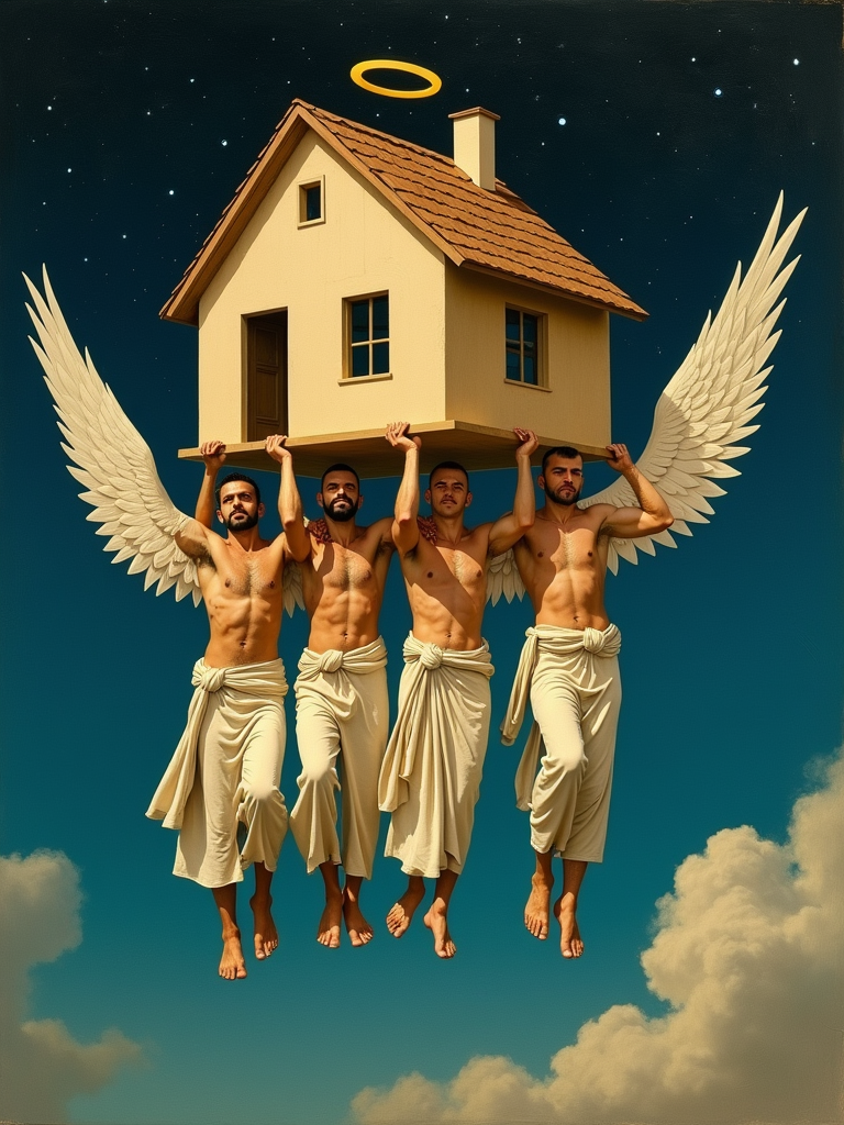 four-men-carrying-a-house-on-their-ni45vkbptj