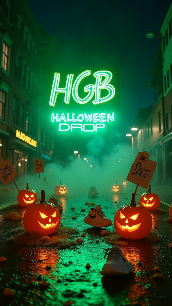 hyper-stylized-halloween-night-scene-on-a-neon-lit-5sylw2r8d