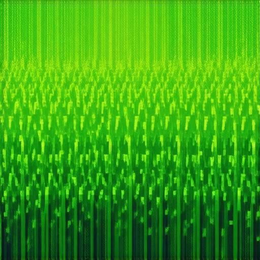 A 16x16 pixel art tile depicting lush green grass viewed from directly above, vibrant pixelated texture,  randomized color palette suggesting a whimsical, retro 8-bit videogame aesthetic,  top-down perspective emphasizing detailed pixel arrangement, evoking a sense of playful adventure.
