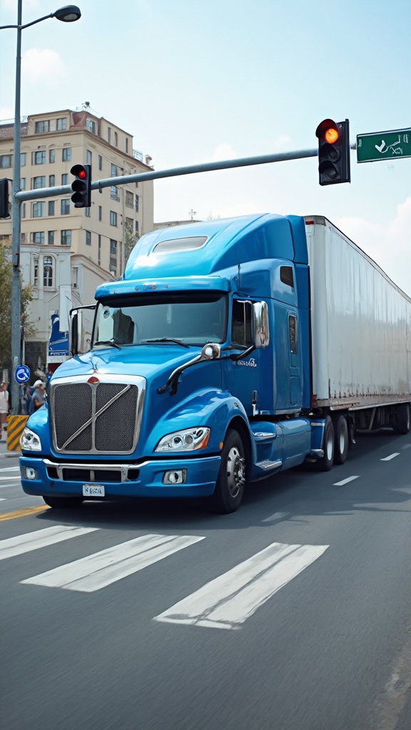 a-blue-semi-truck-driving-down-a-street-xjn2z2qpkd