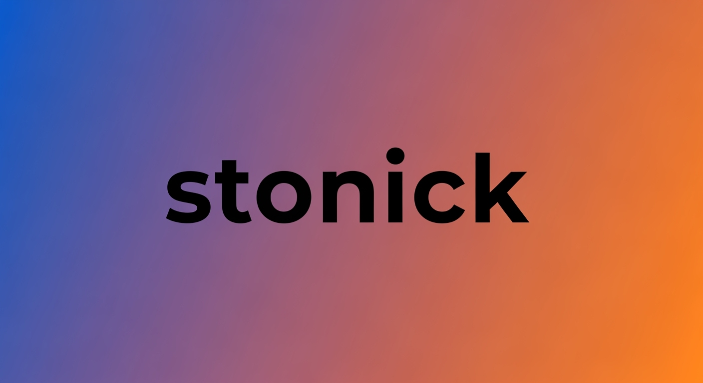 crypto profile picture with text stonick
