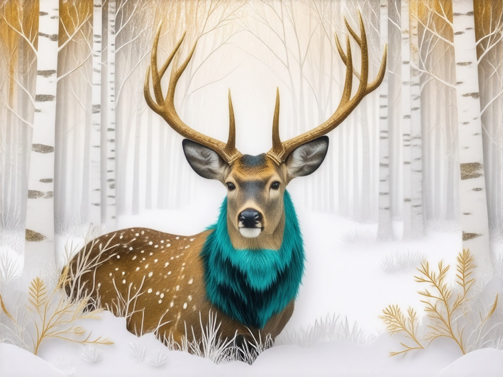 a-teal-and-gold-deer-with-antlers-made-rgm2codqot