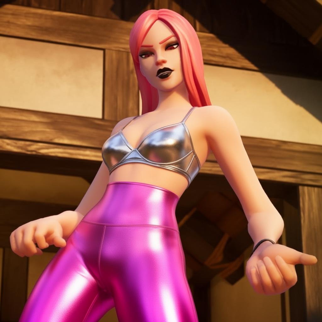 shiny-pink-metallic-v-waist-leggings-small-shiny-er4lteh6ao