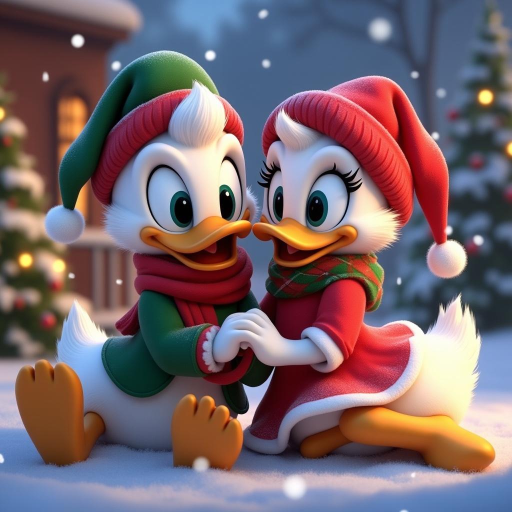 donald-duck-and-daisy-duck-sitting-together-in-a-nnxfg0kvs5
