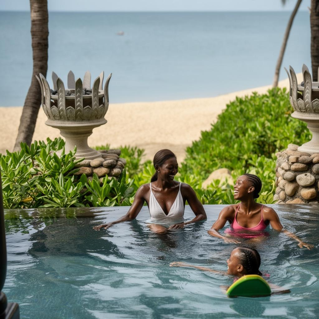 black-african-people-having-fun-in-a-swimming-pool-btt7hgg57