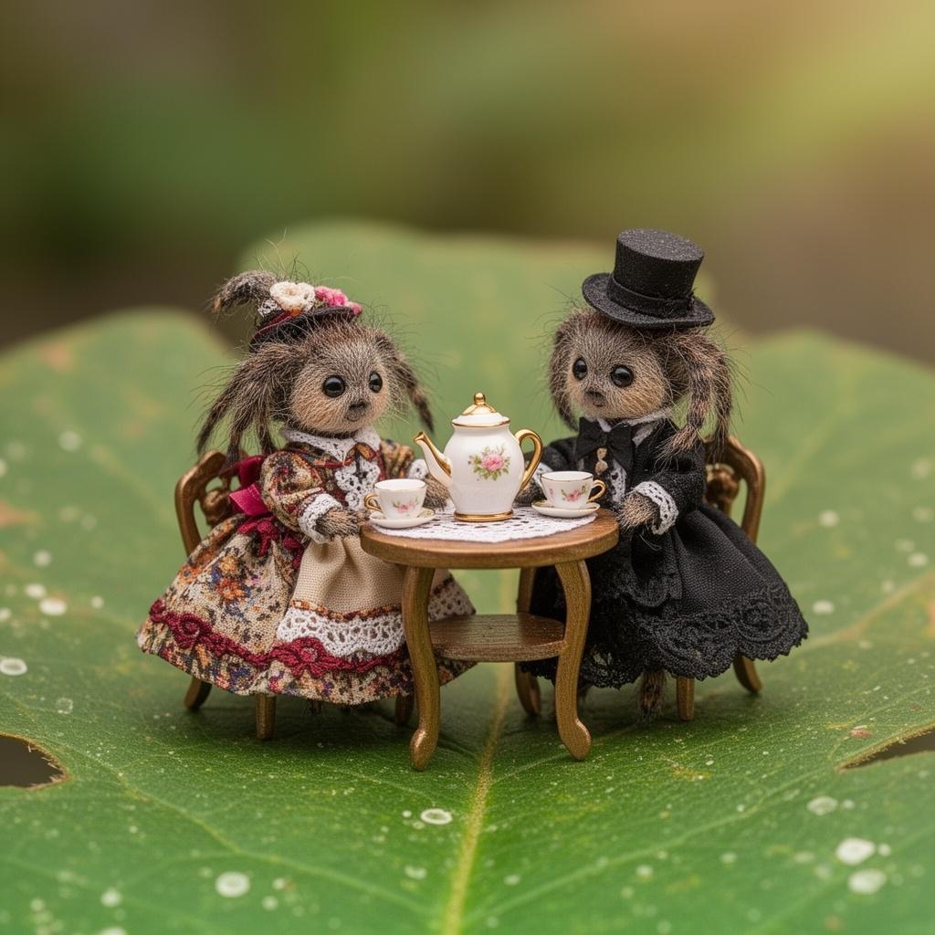 two-cute-spiders-in-victorian-outfits-having-a-ittcerciul-4