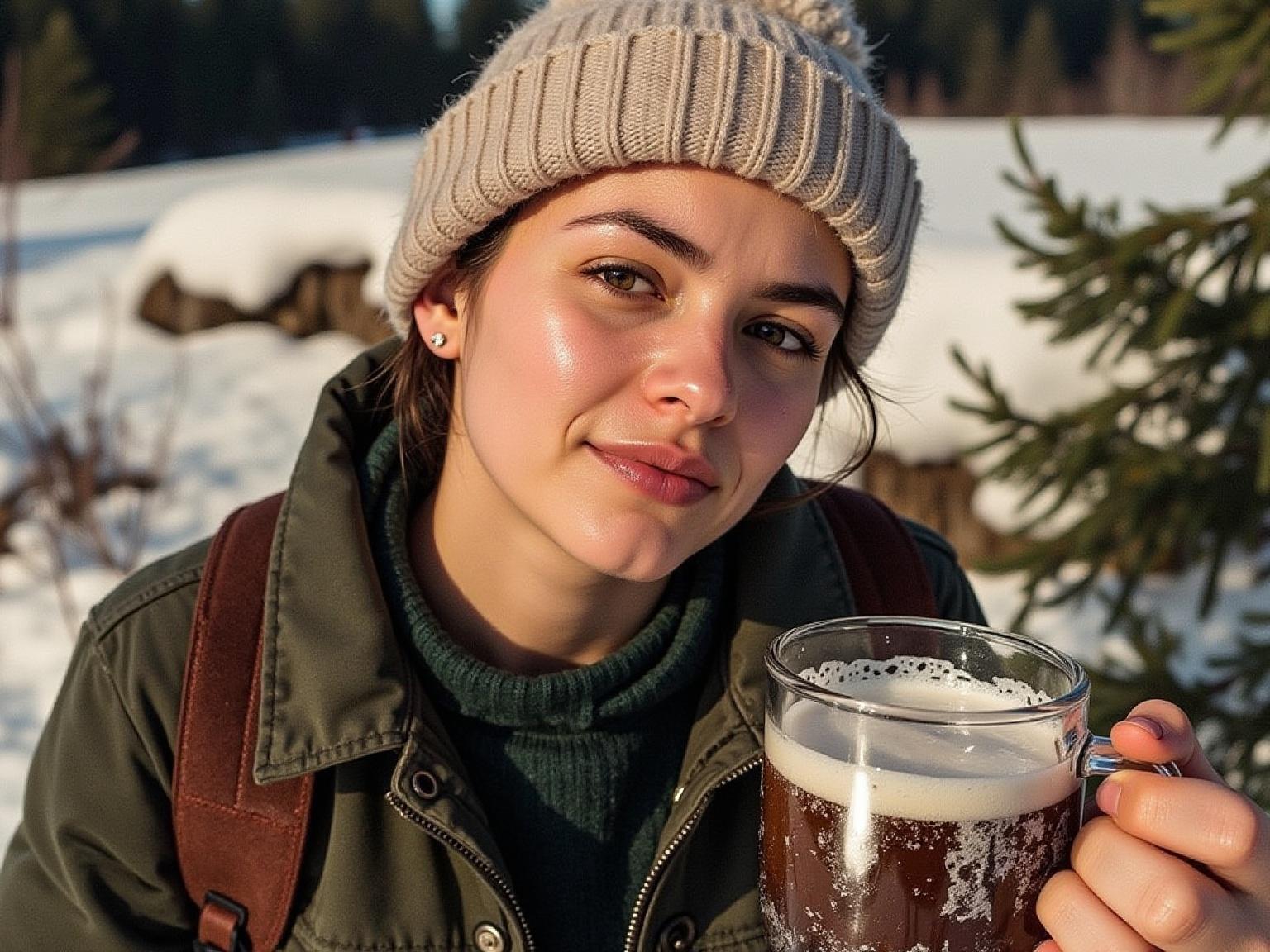 das-madchen-mit-wald-im-hintergrund-und-einer-2zcahiav4t
