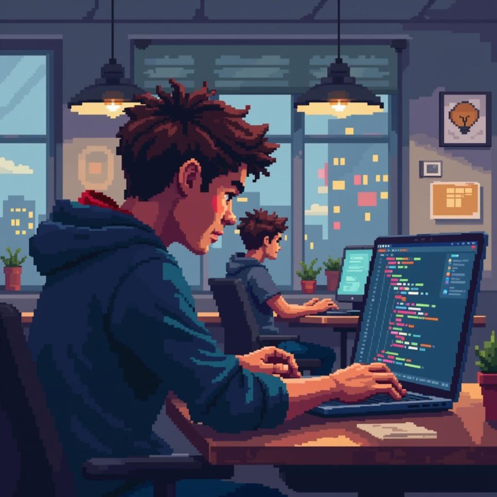 a-student-behind-his-laptop-coding-in-a-room-with-sihf37xusl