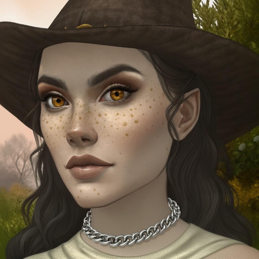 wearing-a-silver-chain-necklace-over-her-clothes-zwodm9odbi-3