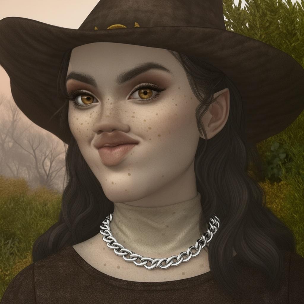 wearing-a-silver-chain-necklace-over-her-clothes-zwodm9odbi-1