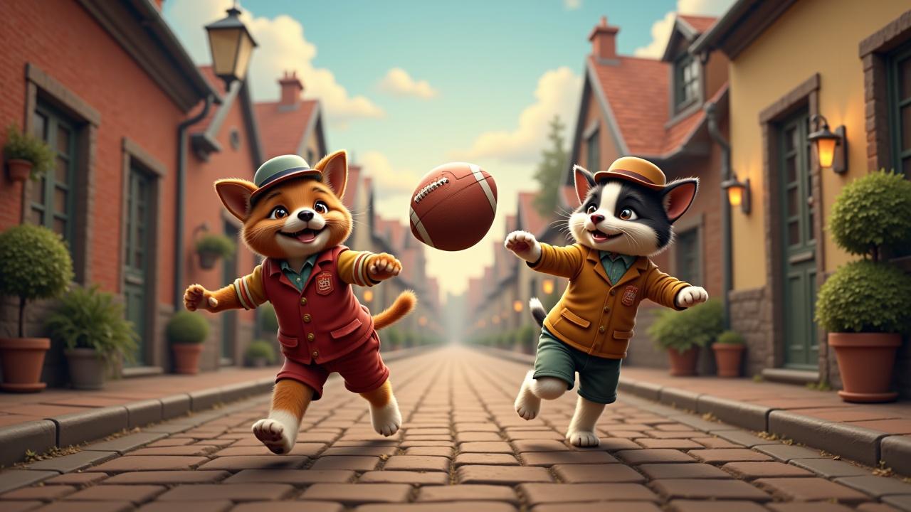 dog-and-cat-play-football-in-street-obz4eip8fx