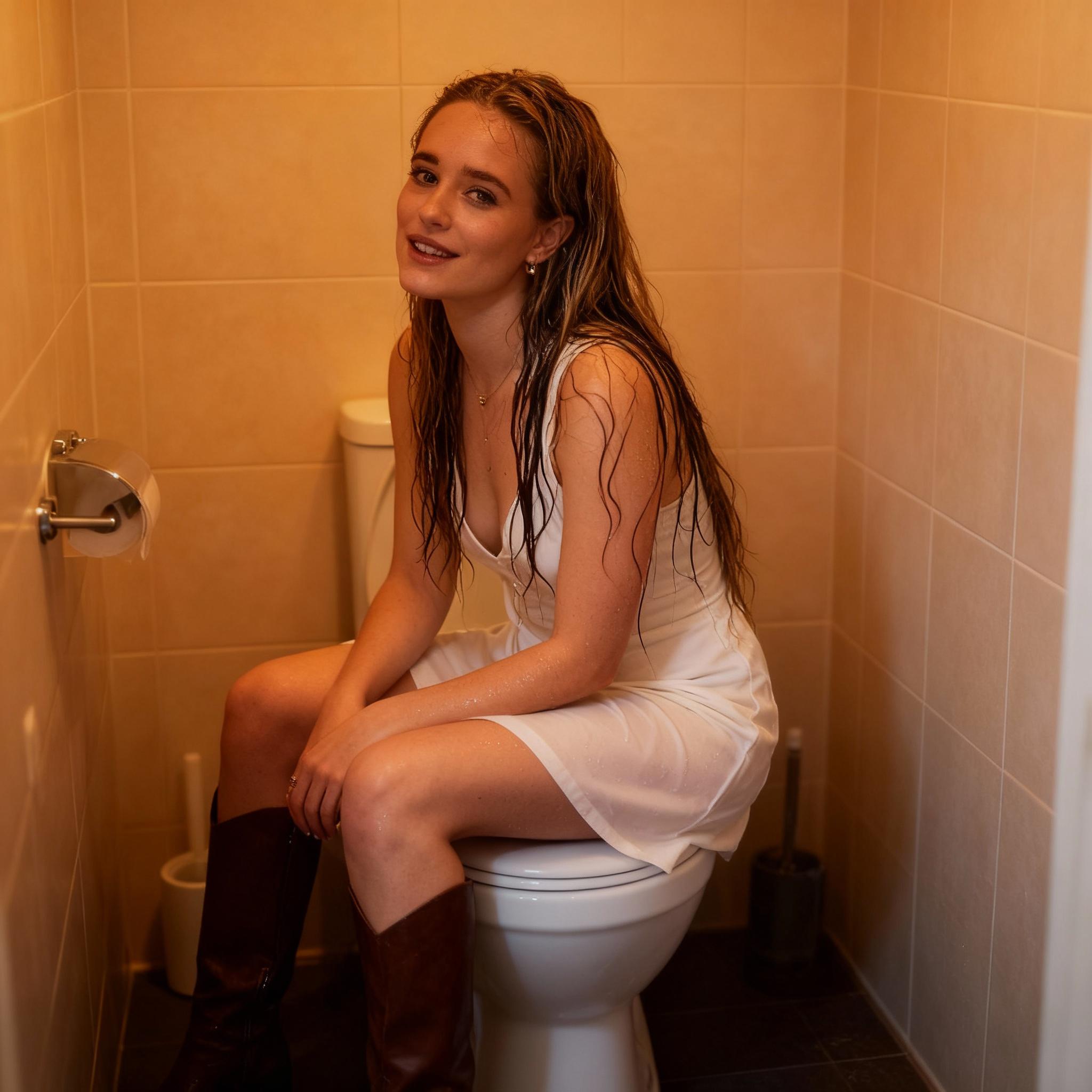 she-sittin-on-toilet-wet-after-shower-gz23xj1hdk