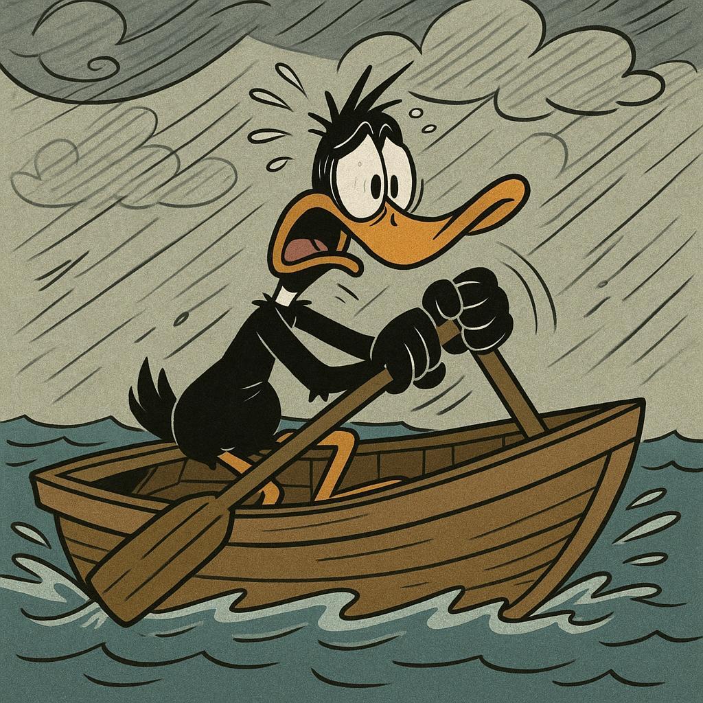 estilo-the-loud-house-daffy-duck-remando-su-bote-jih3sq6jk5