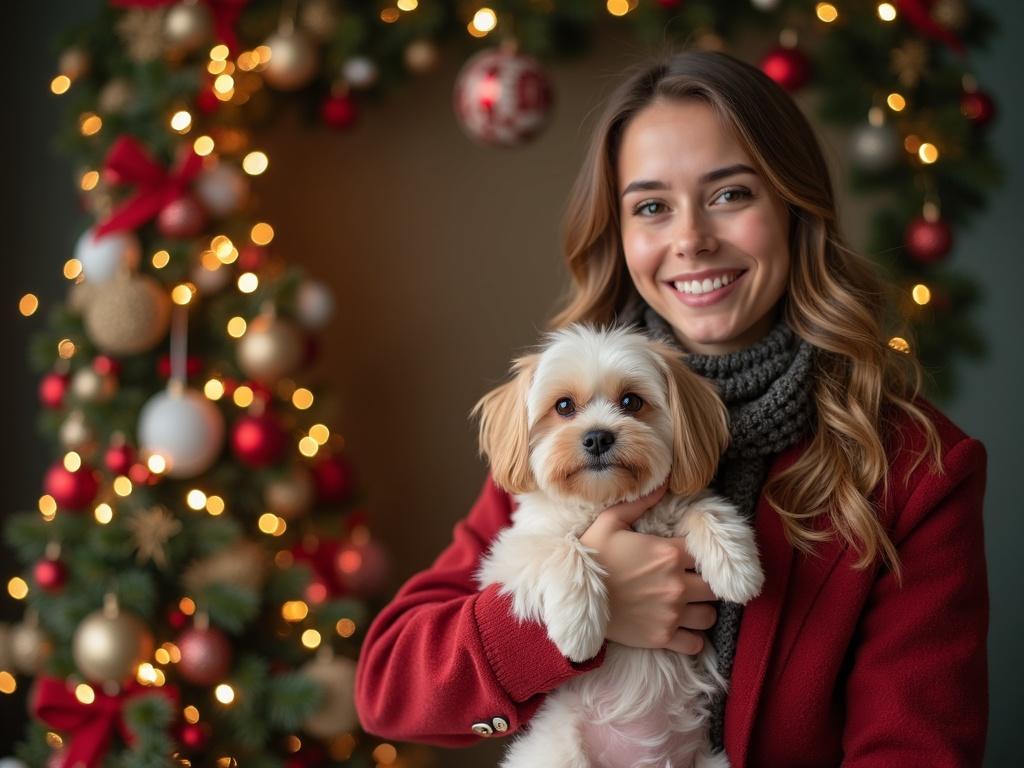 a-woman-holding-a-small-dog-in-front-of-a-5tmq112bqu