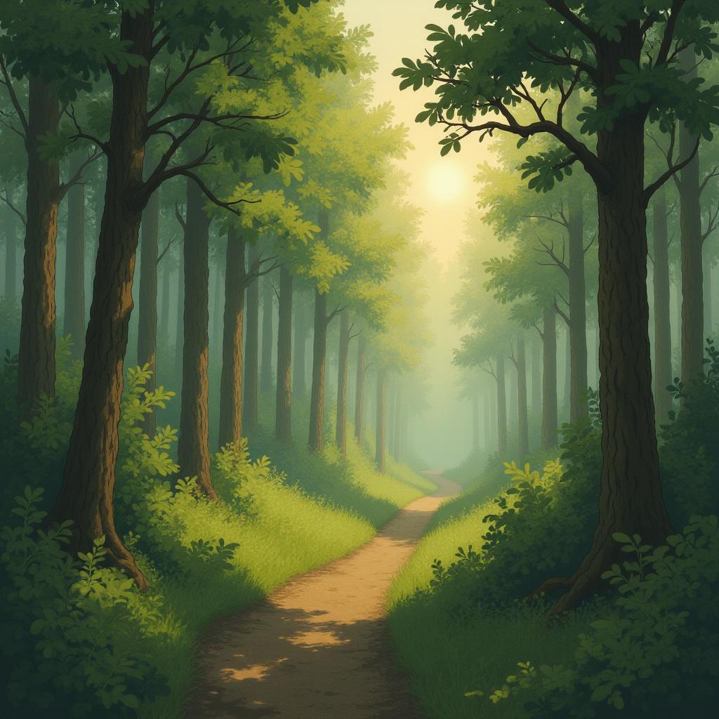 dense-forest-with-morning-mist-glowing-sunbeams-56muxakjfo