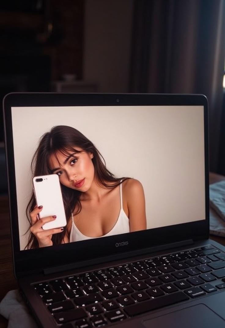 a-laptop-selfie-of-a-young-woman-with-natural-xw89mjkoi6
