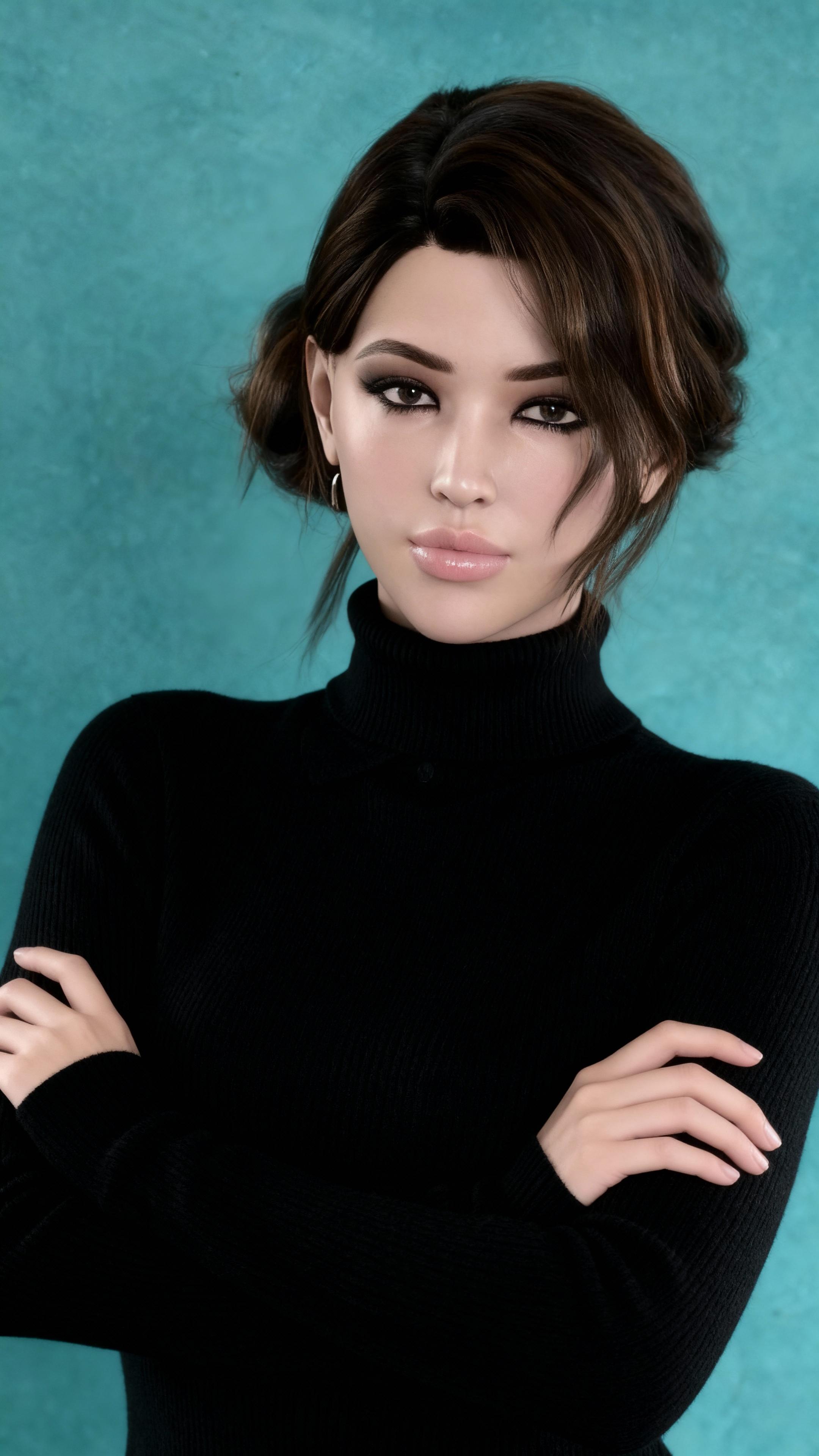 the-girl-is-wearing-a-black-polo-neck-sweater-and-z212k7zp4t-4