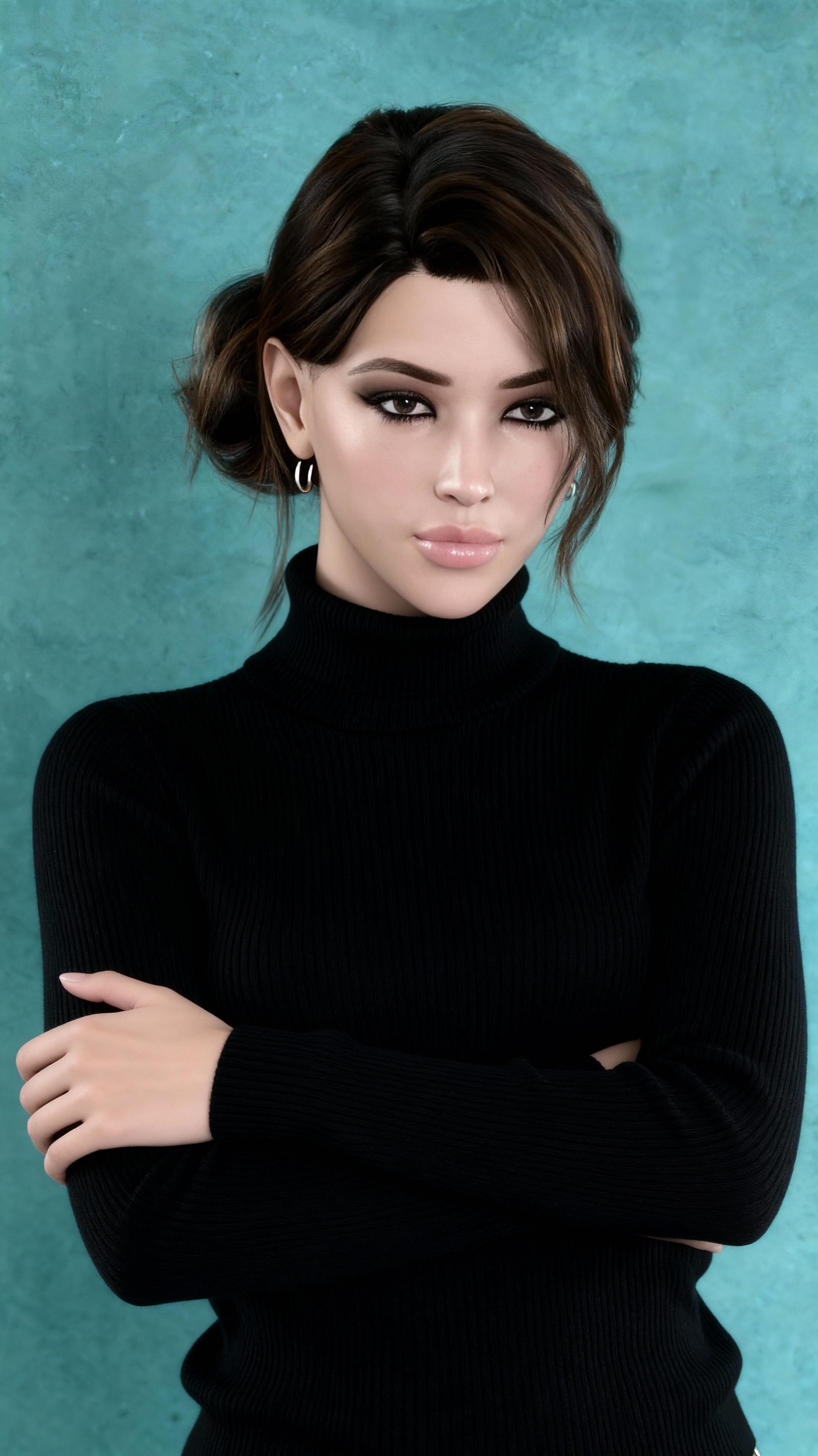 the-girl-is-wearing-a-black-polo-neck-sweater-and-m7nfuf9u0a-3