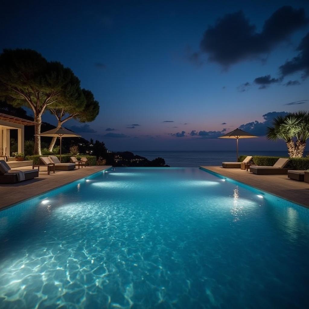 una-piscina-al-aire-libre-de-noche-con-vista-al-8825plramc