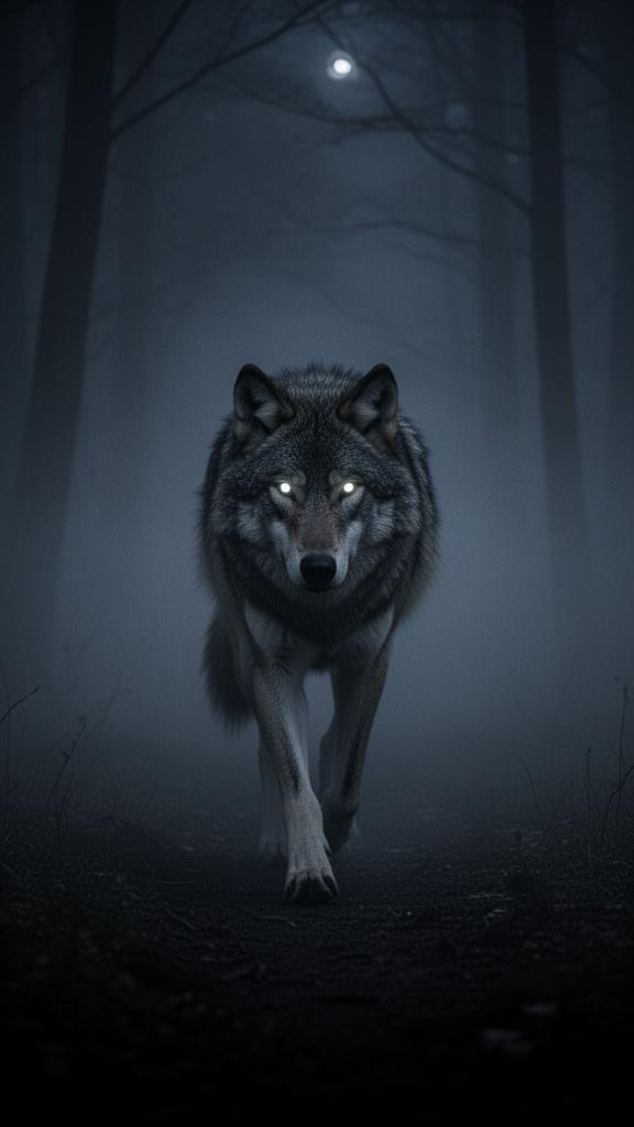 a-majestic-wolf-walking-alone-into-a-thick-dark-js85tst11q