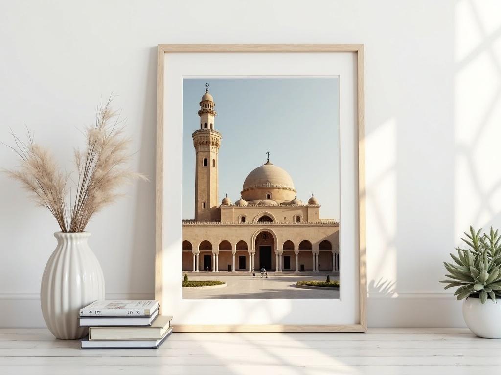 a-framed-poster-of-a-mosque-in-alger-algeria-31tmq4hhb2