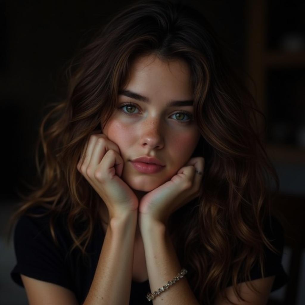 a-young-woman-with-long-wavy-brunette-hair-rests-5ggfmf3jqz