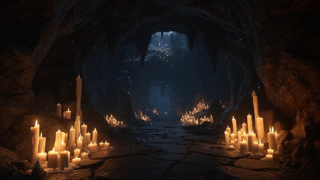 a-realistic-cave-with-candles-dark-and-magic-xb95mcwg9e