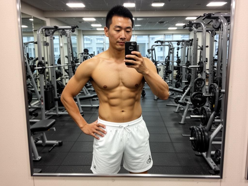 40ish-asian-man-gym-mirror-selfie-confident-8borg3x69p