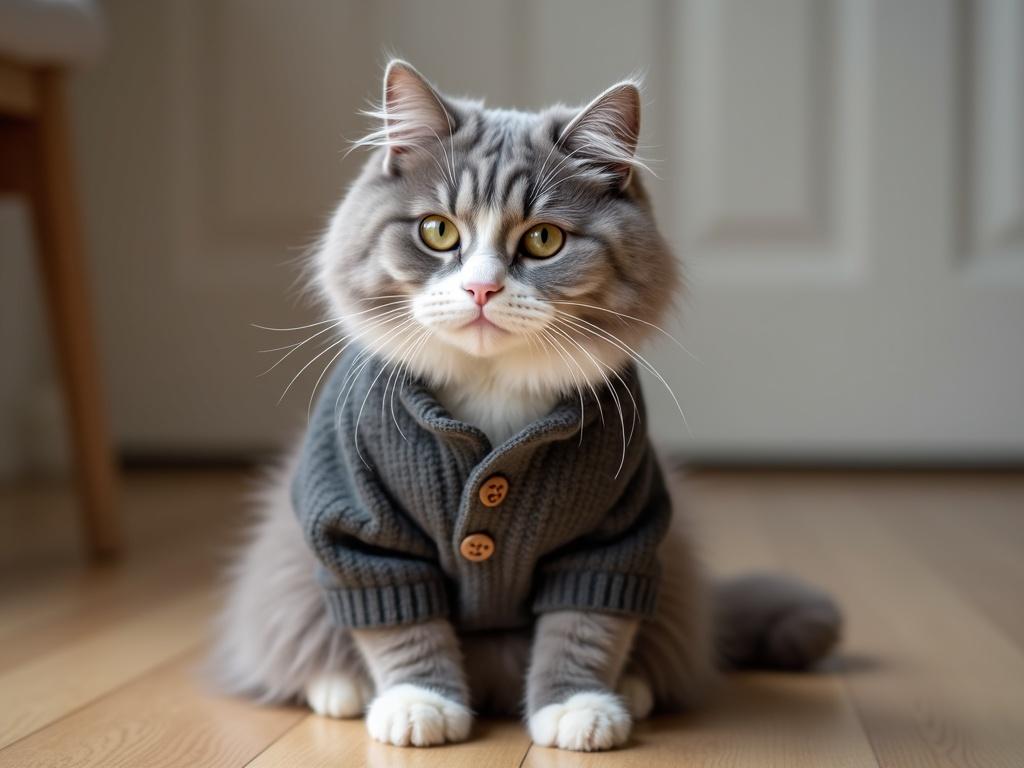 a-gray-and-white-cat-wearing-a-sweater-sitting-on-2cv7cep68u