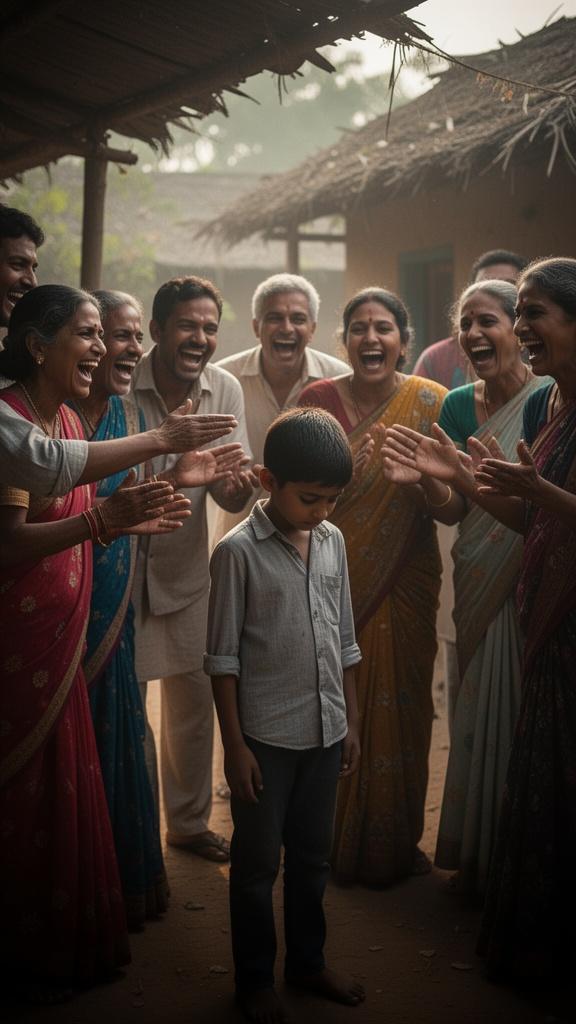 a-group-of-people-laughing-at-the-boy-he-stands-capw107f0x