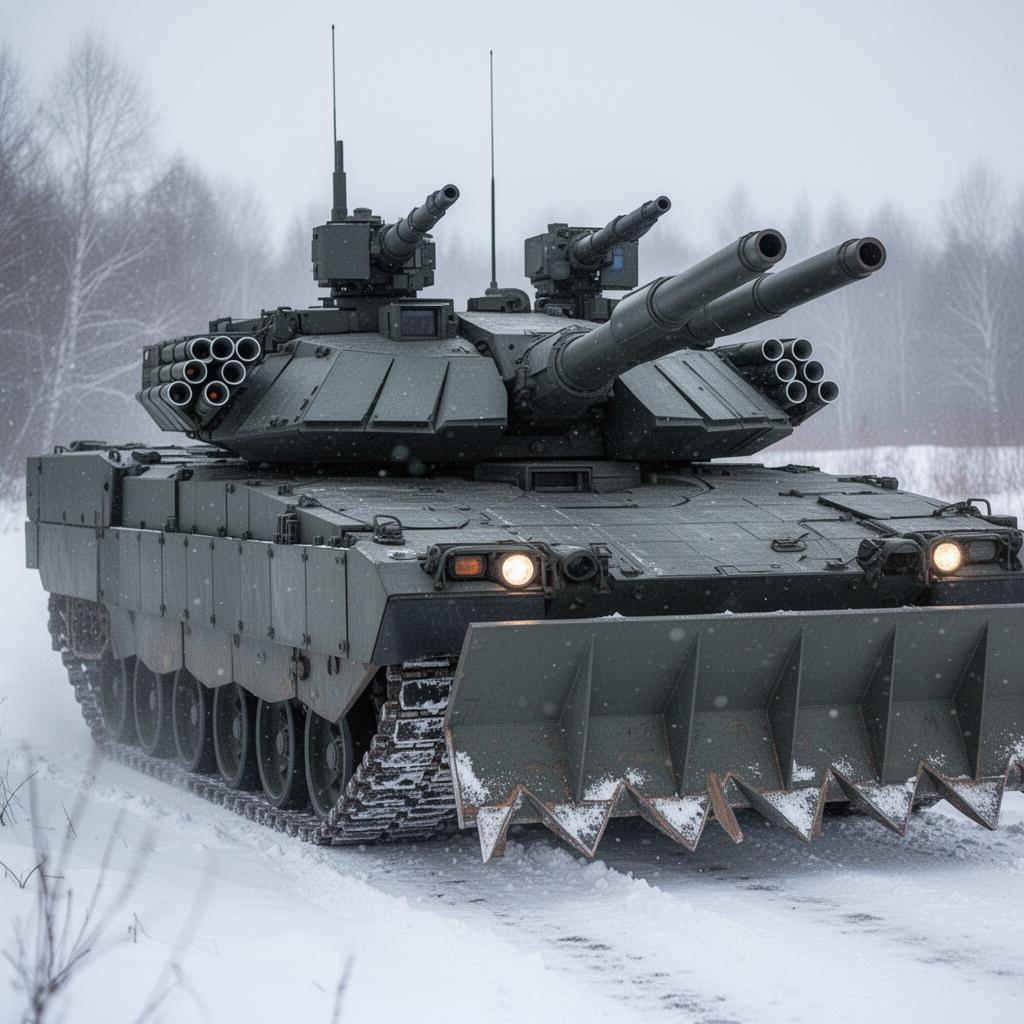 a-dark-grey-mainbattle-tank-its-turret-has-two-il7lqdjxaq