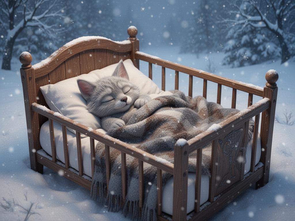 zgredek-z-harrego-pottera-spiacy-w-lozeczku-w-zime-cbpusskce