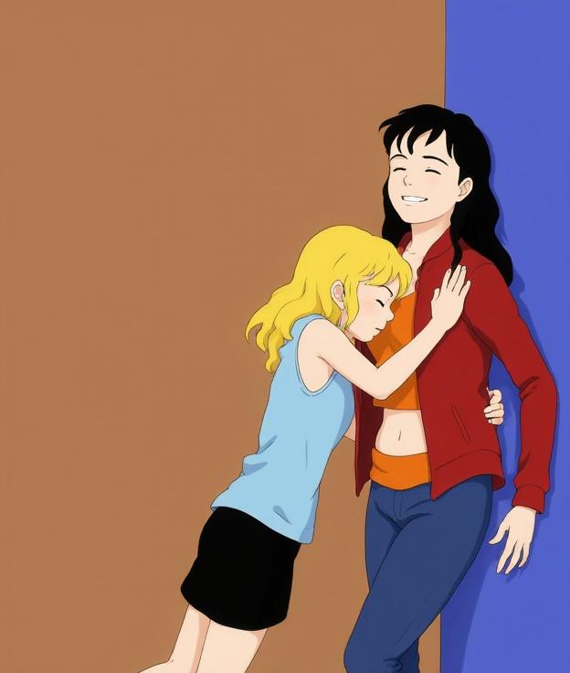 ghibli-style-the-blonde-woman-is-kneeling-down-nhggka2afx