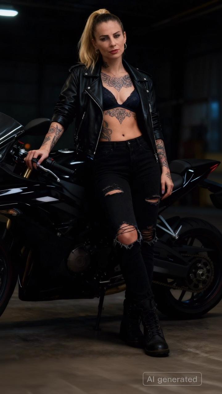 die-frau-sitzt-breitbeinig-auf-dem-boden-sie-tragt-b0ve0zmsq