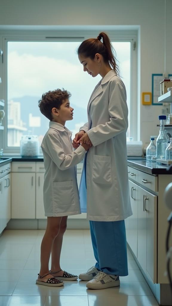 mujer-vestida-con-bata-de-laboratorio-blusa-tanga-e39spofy4t