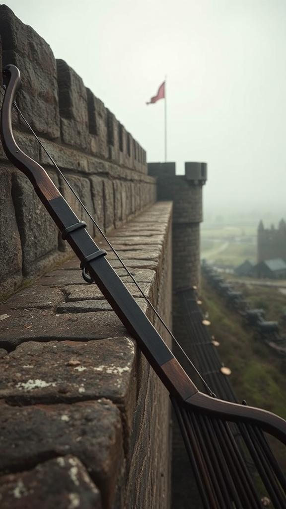 crossbow-resting-on-a-crenellated-castle-wall-bw4sohrvr0-2
