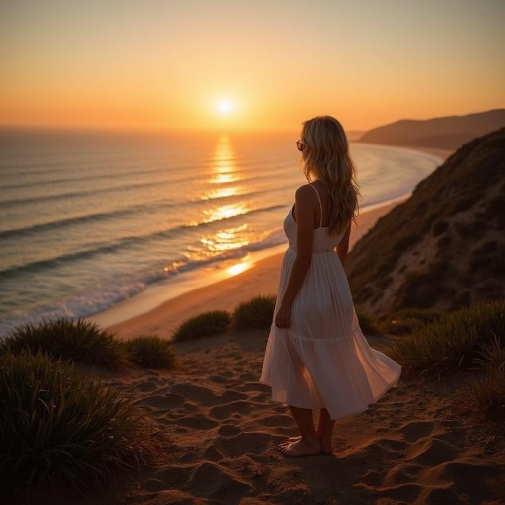 eine-blonde-frau-steht-auf-einem-hugel-und-schaut-8xp804qjk6