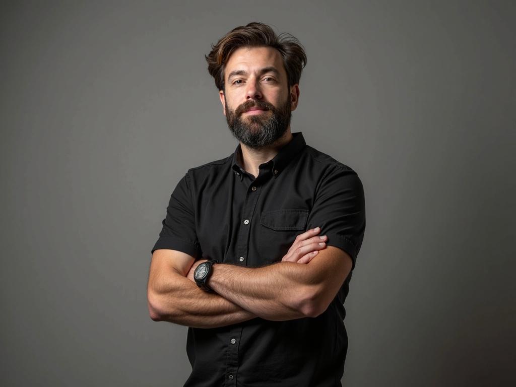 a-man-with-a-beard-standing-with-his-arms-crossed-t9dchmb7fd