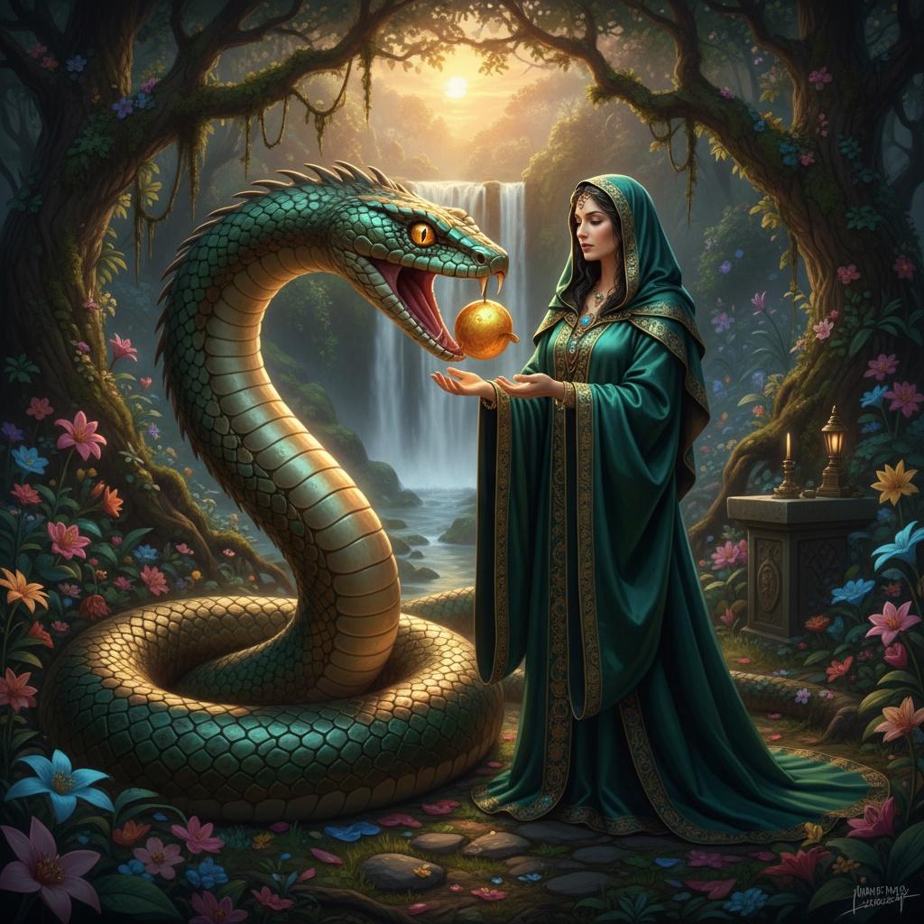 a-beautifully-robed-women-accepting-a-fruit-from-0eoybh39br