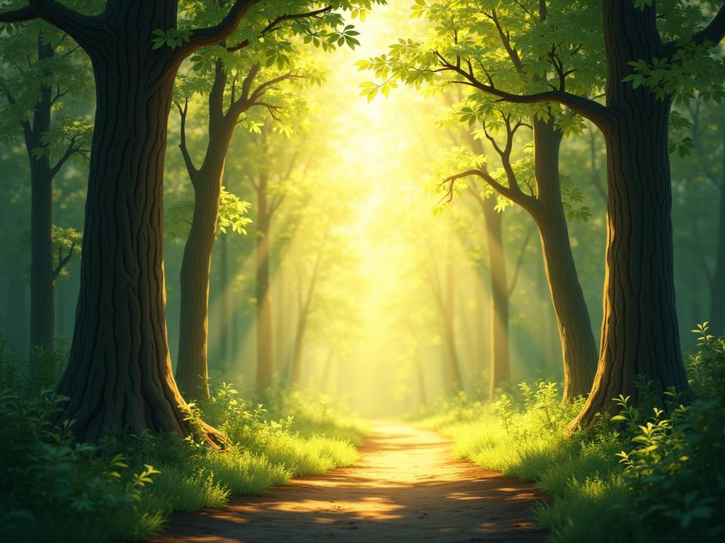 animate-sunlight-filtering-through-tall-tree-v8yoh0zs0g